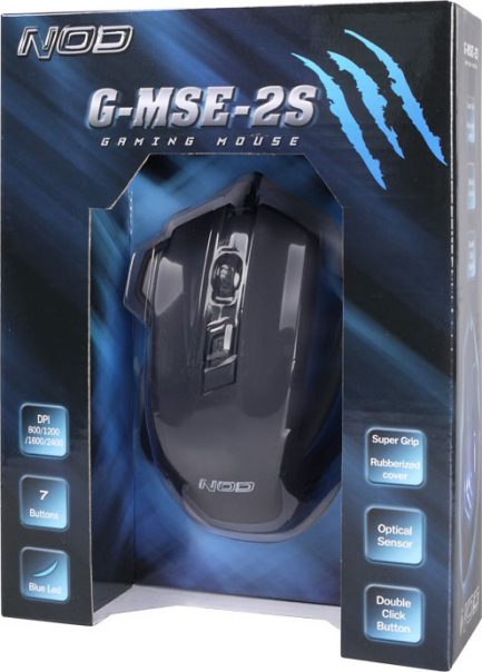 NOD 141-0049 Gaming Ενσύρματο Ποντίκι Μαύρο (NOD G-MSE-2S ) - Image 2
