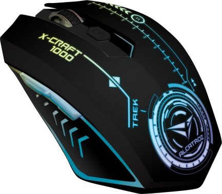 Alcatroz X-Craft Trek 1000 RGB Gaming Ποντίκι Μαύρο & Δώρο Mousepad Alcatroz X-Craft - Image 2
