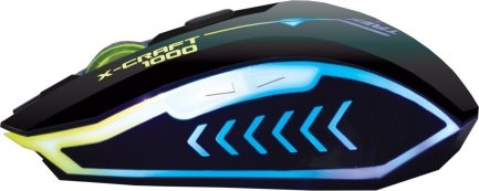 Alcatroz X-Craft Trek 1000 RGB Gaming Ποντίκι Μαύρο & Δώρο Mousepad Alcatroz X-Craft - Image 3
