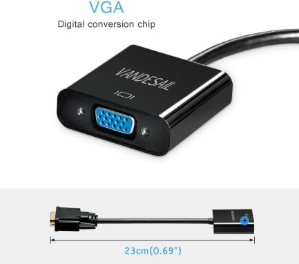 Active DVI-D to VGA Adapter, VANDESAIL DVI-D 24+1 to VGA Male to Female Adapter - Image 5