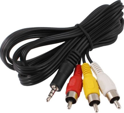 Powertech AV Cable 3.5mm male - 3x RCA male 1.5m (CAB-R010)