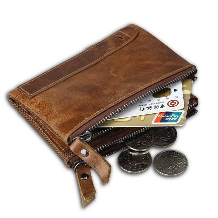 Δερμάτινο Αντρικό Πορτοφόλι Hibate Men Leather Wallet RFID Blocking Men's Wallets Credit Card Holder Coin Pocket Purse - Image 7