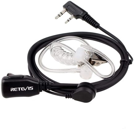 Ακουστικά αέρος με Μικρόφωνο για Walkie Talkies 2 Pin With Mic for Linton Retevis Kenwood Baofeng BF-888s UV-5r UV-82 and Luiton LT-316 - Image 7