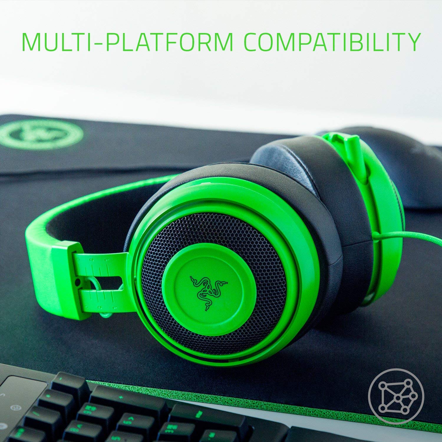 Razer Kraken Pro V2 Lightweight Aluminum Headband Retractable Mic