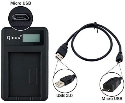 Φορτιστής DuraPro Rapid LP-E5 LCD USB Battery Charger for Canon EOS Rebel XS, Rebel T1i, Rebel XSi, 1000D, 500D, 450D, Kiss X3, Kiss X2, Kiss F, LC-E5, CBC-E5 Με Ένδειξη Φόρτισης - Image 3