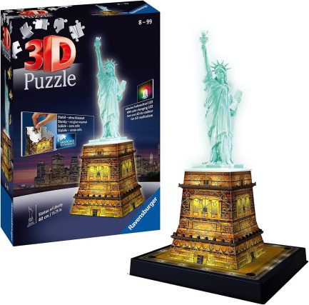 Ravensburger Παζλ 3D Άγαλμα Της Ελευθερίας Night Edition (12596) - Image 2