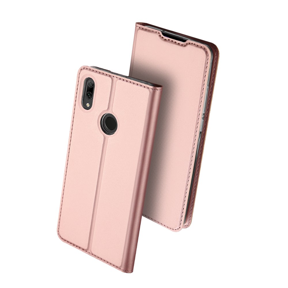 DUX DUCIS Skin Pro Bookcase type case for Huawei P Smart 2019 Gold Rose - Image 2