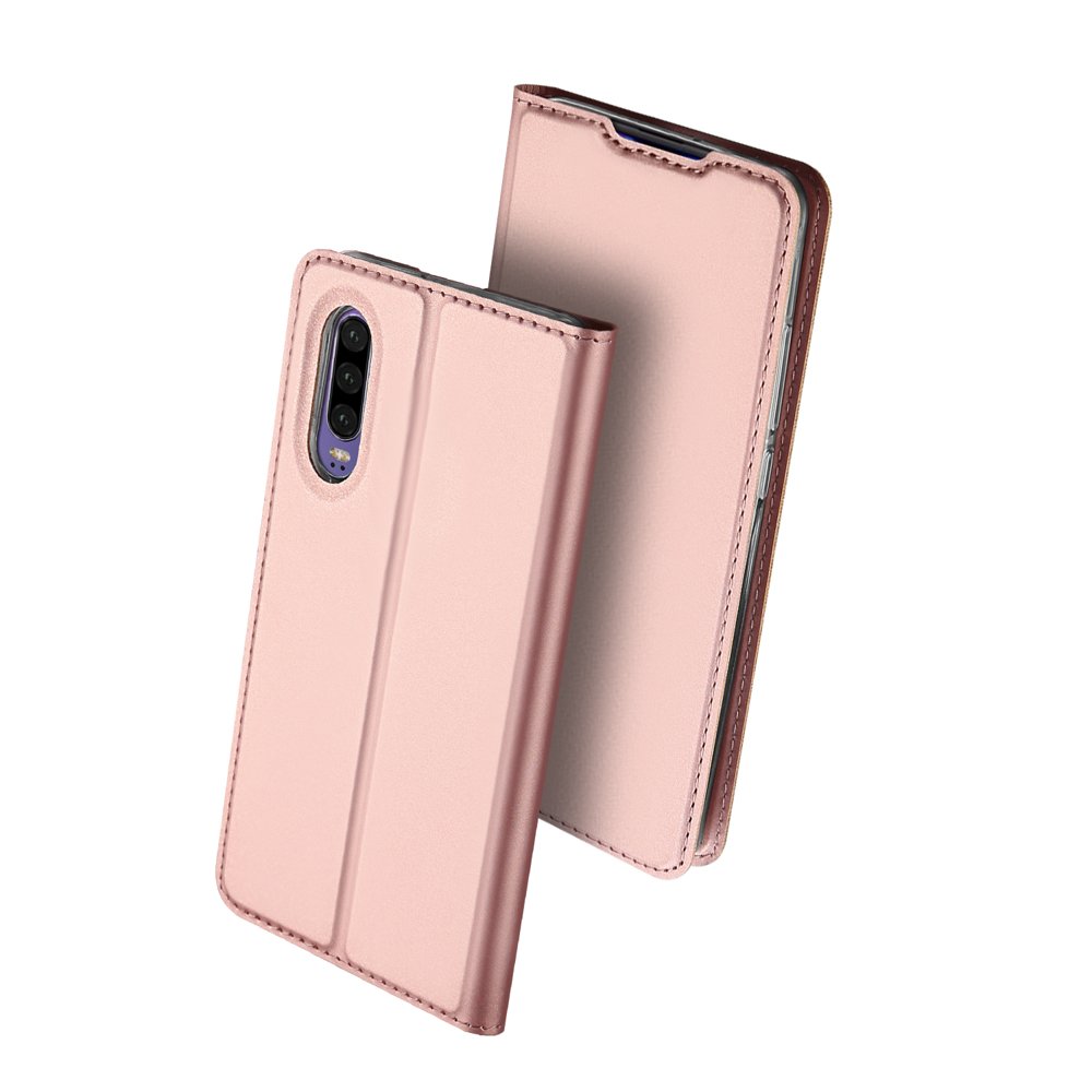 DUX DUCIS Skin Pro Bookcase type case for Huawei P30 Gold Rose - Image 2