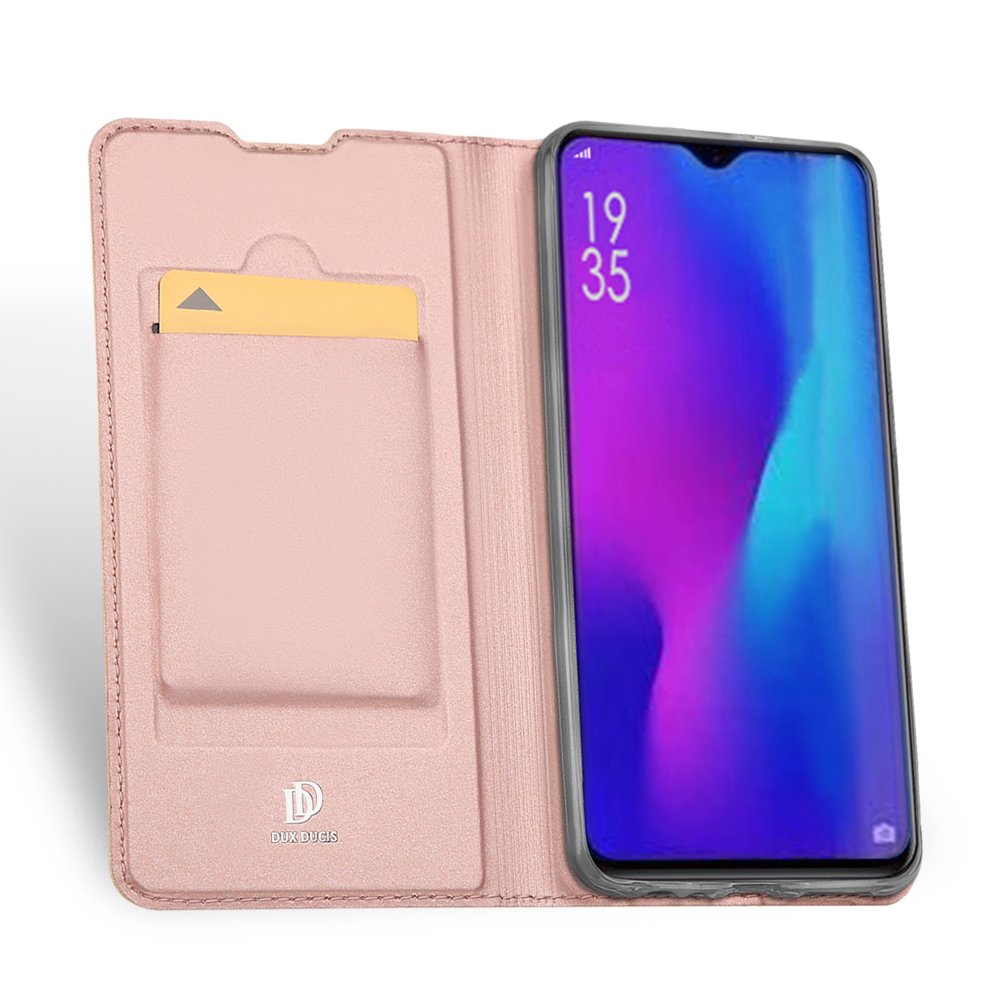DUX DUCIS Skin Pro Bookcase type case for Huawei P30 Gold Rose - Image 3