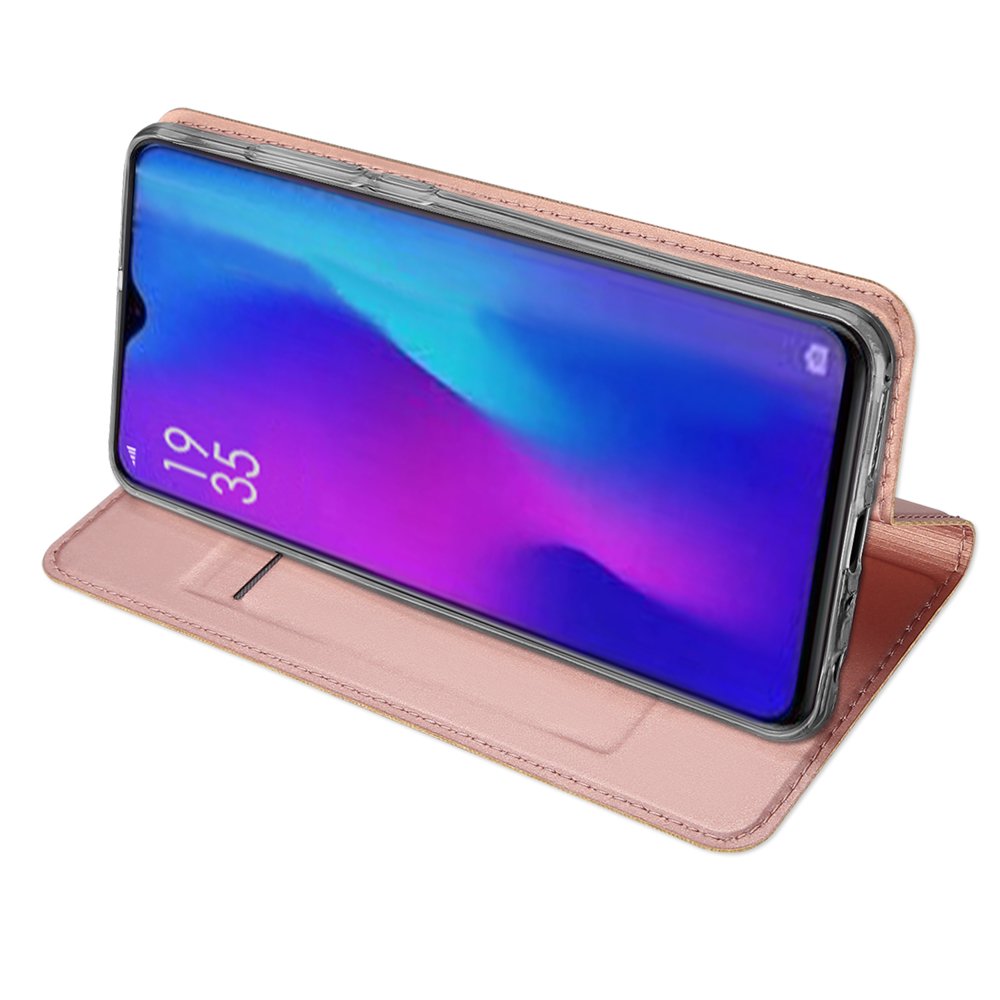 DUX DUCIS Skin Pro Bookcase type case for Huawei P30 Gold Rose - Image 4
