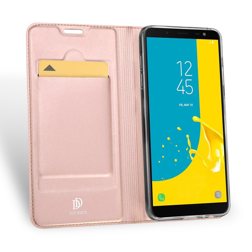 DUX DUCIS Skin Pro Bookcase type case for Samsung Galaxy J6 2018 J600 Gold Rose - Image 3