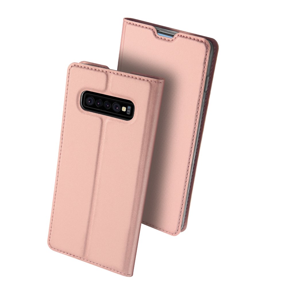 DUX DUCIS Skin Pro Bookcase type case for Samsung Galaxy S10 Gold Rose - Image 2