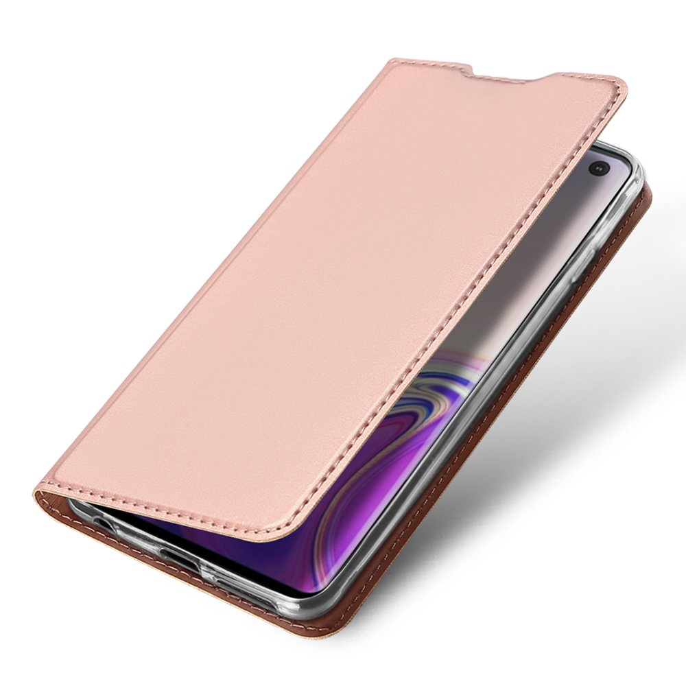 DUX DUCIS Skin Pro Bookcase type case for Samsung Galaxy S10 Gold Rose - Image 4