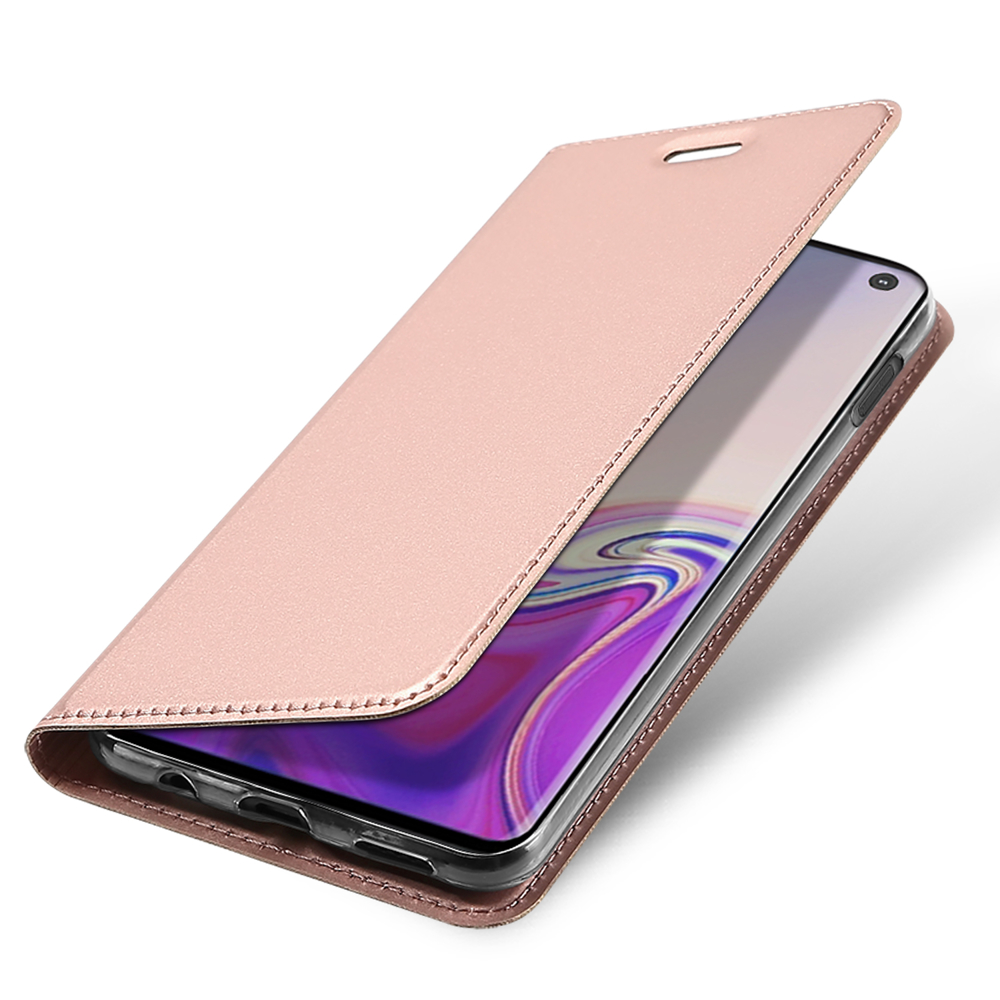 DUX DUCIS Skin Pro Bookcase type case for Samsung Galaxy S10e Gold Rose - Image 4