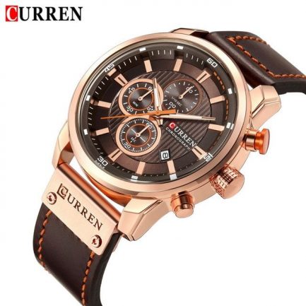 CURREN 8291 Men'S Calendar Watch - Brown Bear - Image 3
