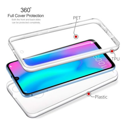 Huawei Y7 Prime 2019 - 360 Degree Full Body Clear Soft TPU Case Cover Clear (oem) - Image 2