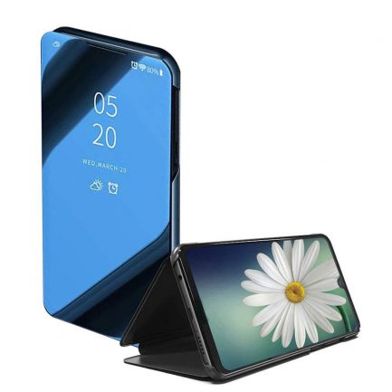 Huawei Y7 2019 case, Mirror Flip Vertical Bracket Holster [Ultra-thin] [Slim Fit] [Translucent Mirror] [Slip-Resistant] for Huawei Y7 2019 - Blue - Image 2
