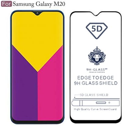 Samsung Galaxy M20 - [Full Coverage] Full Tempered Glass 5D Curved 9H Black(Με πλήρη εφαρμογή σε όλα τα σημεία και όχι μόνο στις άκρες.) - Image 2