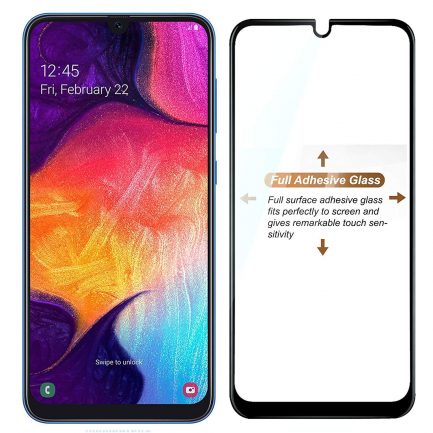 Samsung Galaxy A50 - [Full Coverage] Full Tempered Glass 9D Curved 9H Black(Με πλήρη εφαρμογή σε όλα τα σημεία και όχι μόνο στις άκρες.) - Image 2