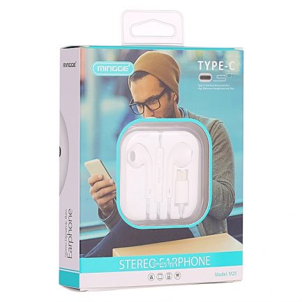 Minggle M25 - Ενσύρματα Ακουστικά Interface Stereo Dynamic Bass Earphone with Mic με σύνδεση Type-C - Image 3