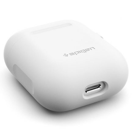 Spigen Airpods Case Θήκη Σιλικόνης για Airpods - White (066CS24809) - Image 3