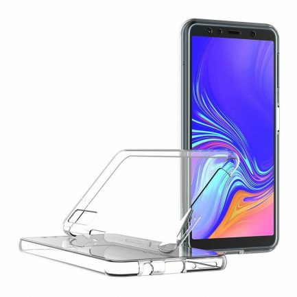 Samsung Galaxy A30 - 360 Degree Full Body Clear Soft TPU Case Cover Clear (oem) - Image 2