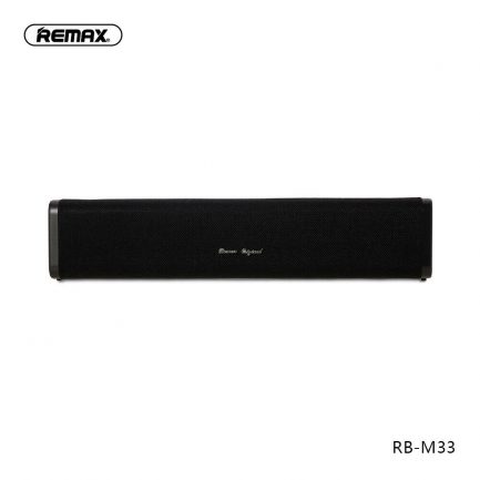 REMAX M33 Cloth Bluetooth 5.0 TWS Speaker Support TF Card/Aux-in/U Disk N5Y8 Black - Image 3