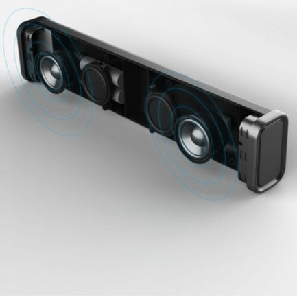 REMAX M33 Cloth Bluetooth 5.0 TWS Speaker Support TF Card/Aux-in/U Disk N5Y8 Black - Image 6