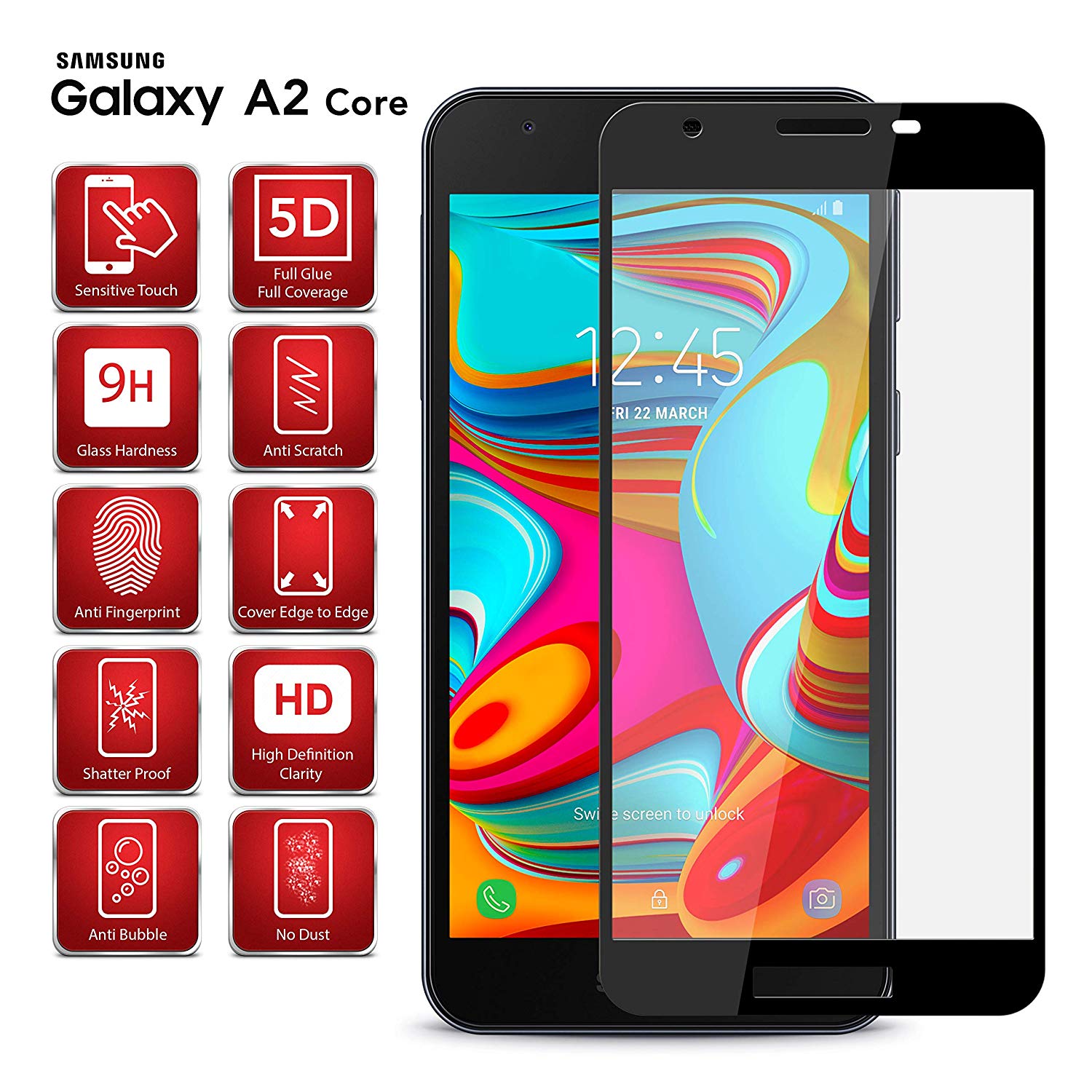 samsung a2 core display size