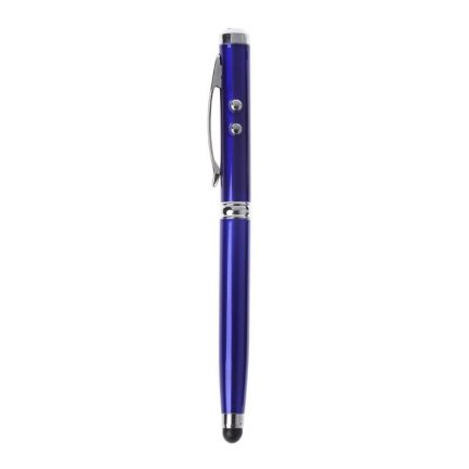 Universal  4in1 LED Laser Pointer Torch Touch Screen Stylus Ball Pen 1Τεμ Μπλε (OEM)