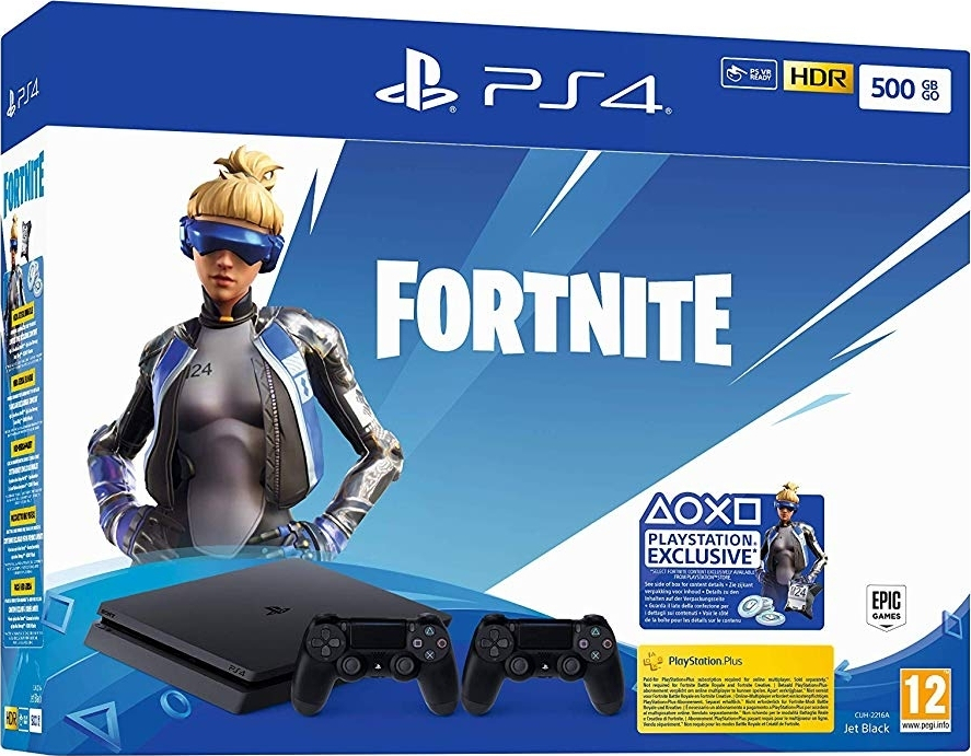 Sony PlayStation 4 Slim 500GB & Fortnite Neo Versa & 2x DualShock 4