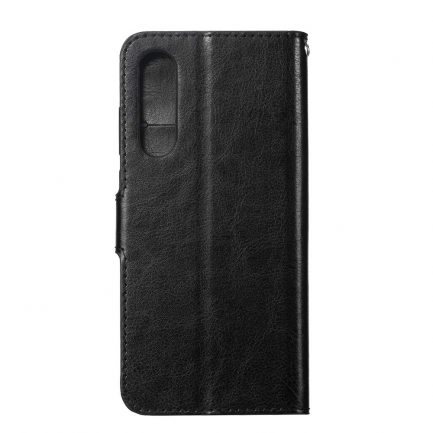 Xiaomi Mi CC9e / Mi A3 -  Δερμάτινη Αναδιπλούμενη Book Case με Ενσωματωμένη Θήκη Σιλικόνης – Black (oem) - Image 3