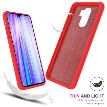 Xiaomi Redmi Note 8 Pro - Slim Liquid Silicone Gel Rubber Case Soft Touch Back Cover Red (oem) - Image 2