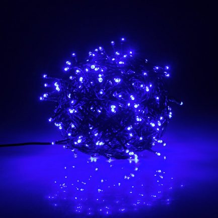 Χριστουγεννιάτικα λαμπάκια LED 200L με Κοντρόλ 8 Λειτουργιών Με Πράσινο καλώδιο - Χρώμα|Μπλε Φως(12058) - Image 2