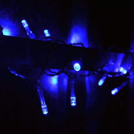 Χριστουγεννιάτικα λαμπάκια LED 100L με Κοντρόλ 8 Λειτουργιών Με Πράσινο καλώδιο - Χρώμα|Σκούρο Μπλέ (12052) - Image 3