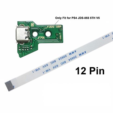 PS4 Controller Charging Port Socket Board JDS-055 Micro USB PS4 &  Flex Cable 12pin - Image 2
