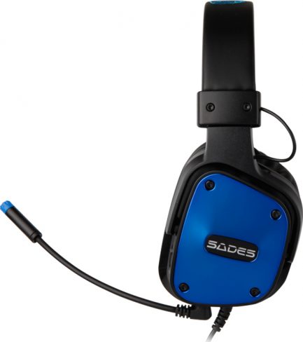 SADES Gaming Headset Dpower, 3.5mm, 40mm ακουστικά, Blue (PS4-PC-XBONE) - Image 2