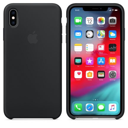 Original Θήκη iPhone XS Max - Apple Silicone Case - Black MRWE2ZM/A - Image 2