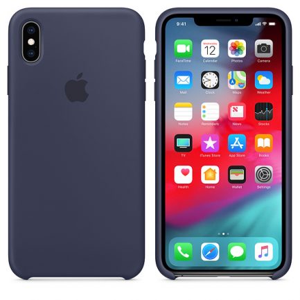 Original Θήκη iPhone XS Max - Apple Silicone Case - Midnight Blue MRWG2ZM/A - Image 2