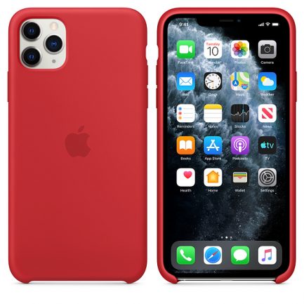 Original Apple Silicone Case (Product)Red (iPhone 11 Pro Max) (MWYV2ZM/A) - Image 7