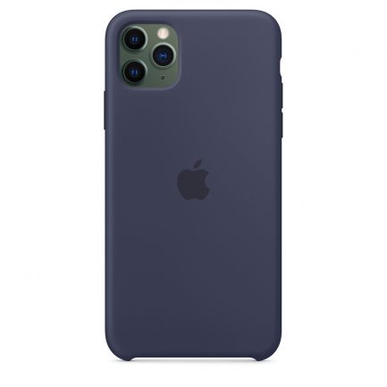 Original Apple Silicone Case Midnight Blue (iPhone 11 Pro Max) MWYW2ZM/A - Image 4
