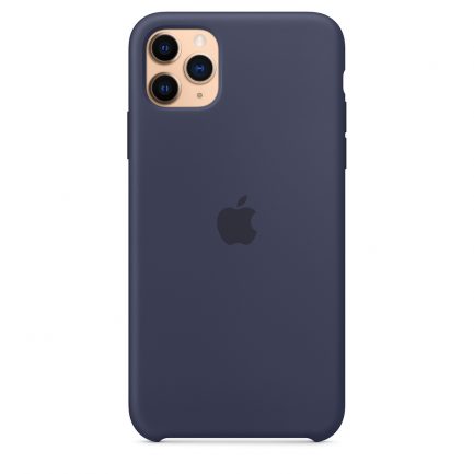 Original Apple Silicone Case Midnight Blue (iPhone 11 Pro Max) MWYW2ZM/A - Image 5