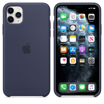 Original Apple Silicone Case Midnight Blue (iPhone 11 Pro Max) MWYW2ZM/A - Image 7