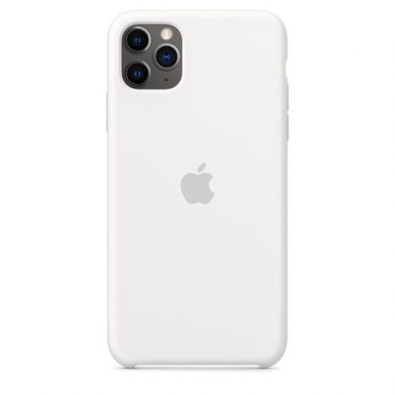 Original Apple Silicone Case Λευκό (iPhone 11 Pro Max) (MWYX2ZM/A) - Image 2