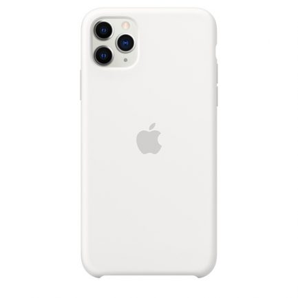 Original Apple Silicone Case Λευκό (iPhone 11 Pro Max) (MWYX2ZM/A) - Image 3