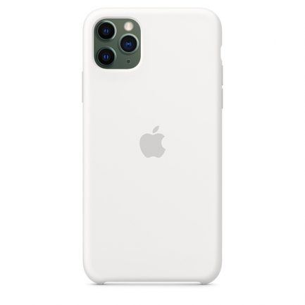 Original Apple Silicone Case Λευκό (iPhone 11 Pro Max) (MWYX2ZM/A) - Image 4