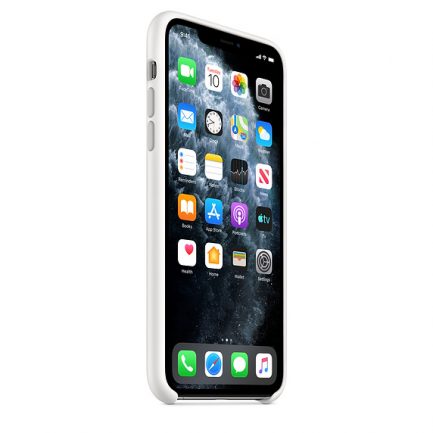Original Apple Silicone Case Λευκό (iPhone 11 Pro Max) (MWYX2ZM/A) - Image 6
