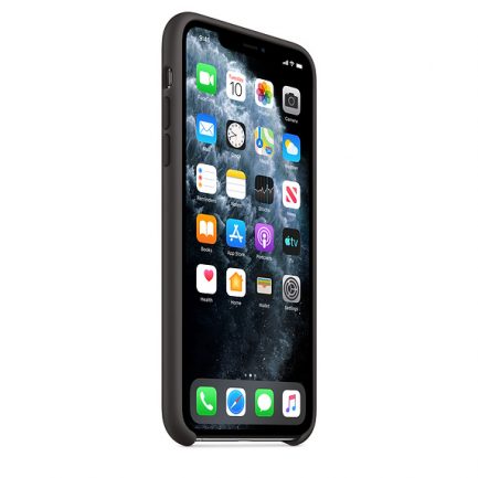 Original  Apple Silicone Case Μαύρο (iPhone 11 Pro Max) (MX002ZM/A) - Image 5