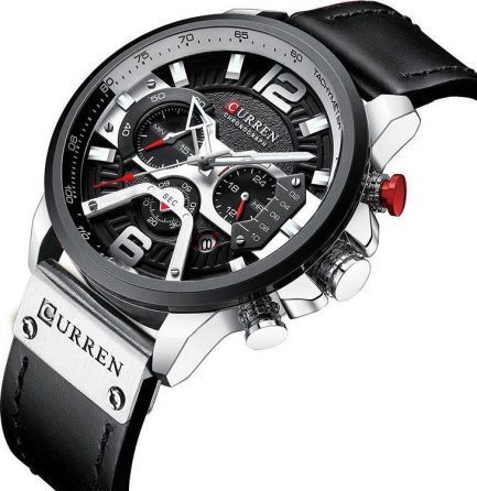 Curren CR8329 Black/Silver Με Χρονογράφους - Image 2