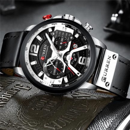 Curren CR8329 Black/Silver Με Χρονογράφους - Image 3